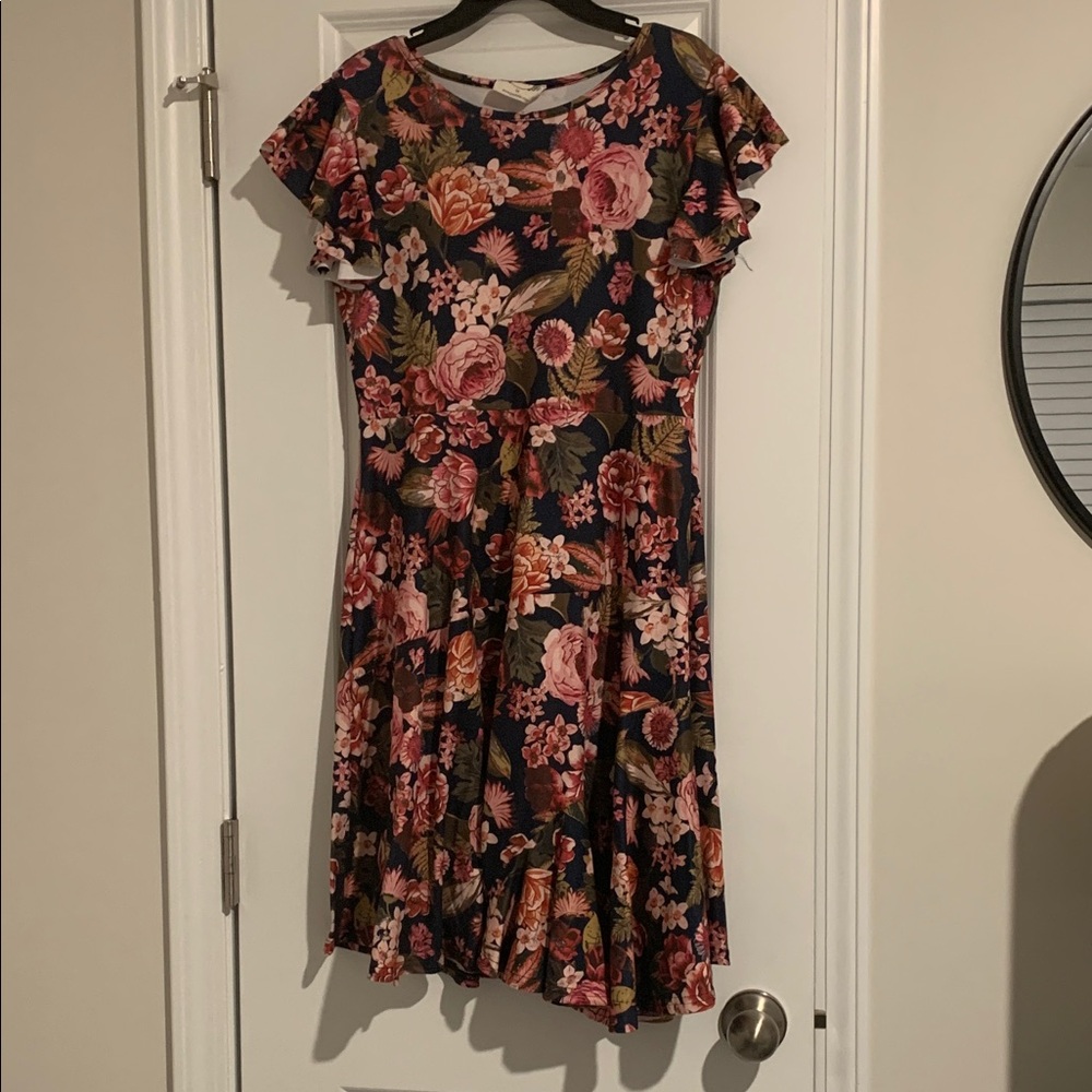 Mia Joy Multicolor Floral Midi Dress